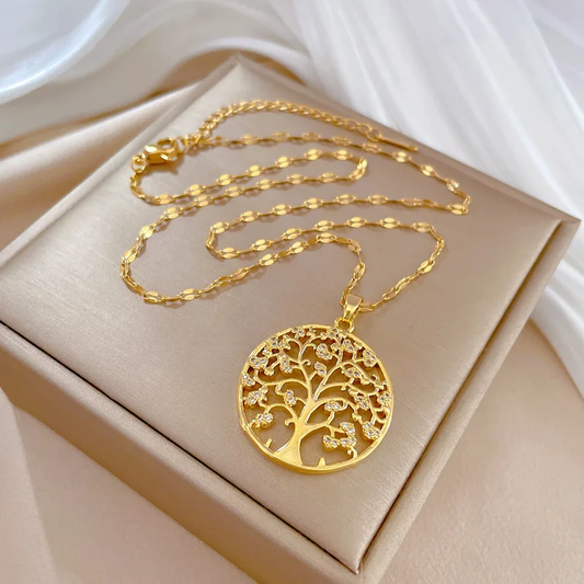 Rhinestone Tree of Life Necklace product detail
